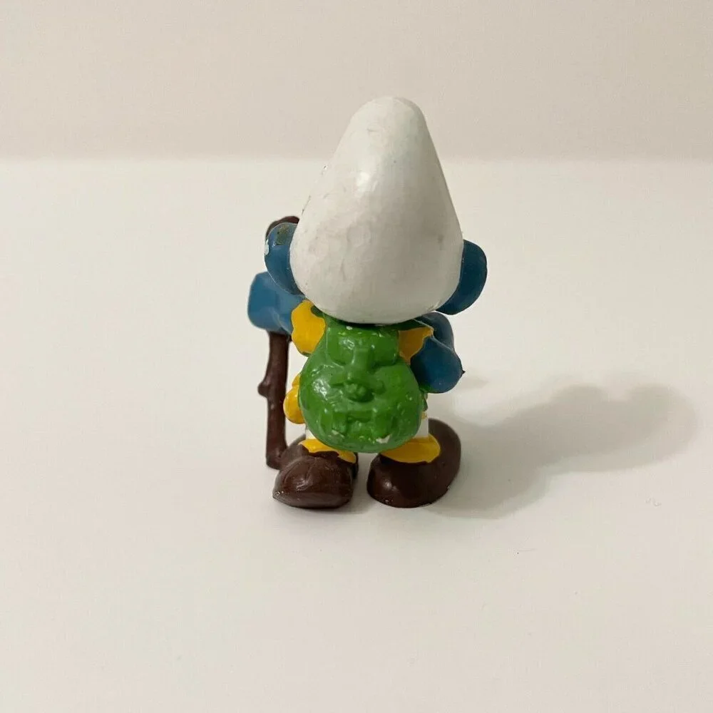 Smurfs Hiker Smurf Walking Stick Hiking Figure Schleich Peyo Damaged - Picture 4 of 16